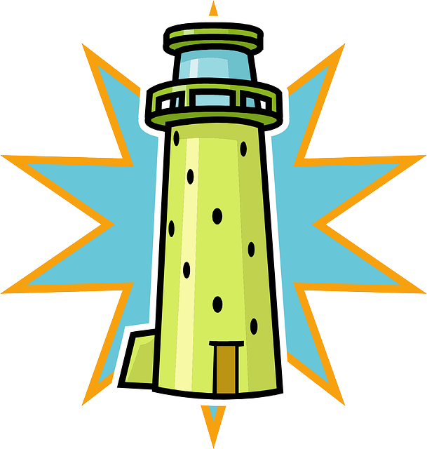 Lighthouse Clip Art Clipart Kid - Clipart Menara - Png Download (609x640), Png Download
