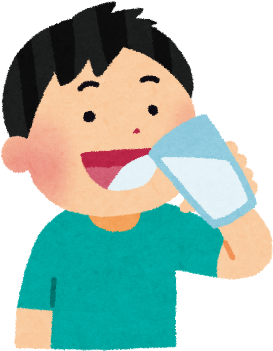 水 を 飲む イラスト Clipart (653x714), Png Download