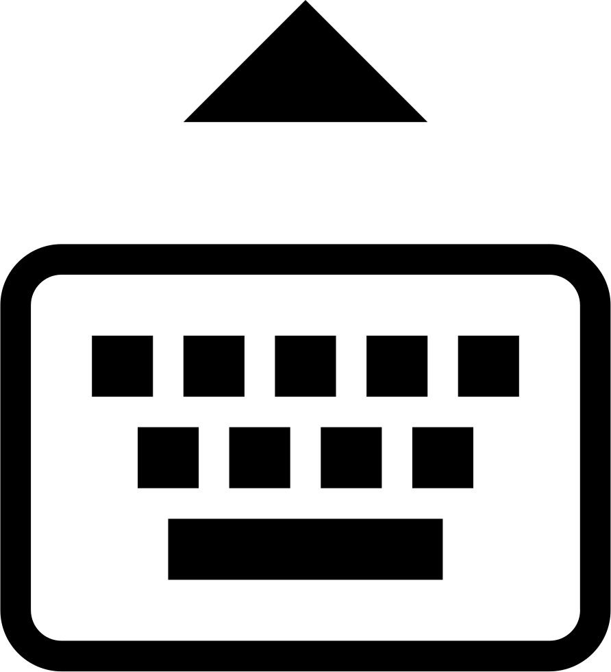 Keyboard Clipart Svg - Computer Keyboard - Png Download (892x981), Png Download