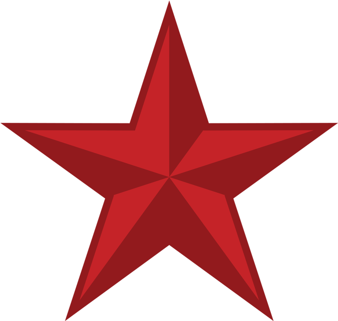 Red Star White Background Clipart (1100x882), Png Download