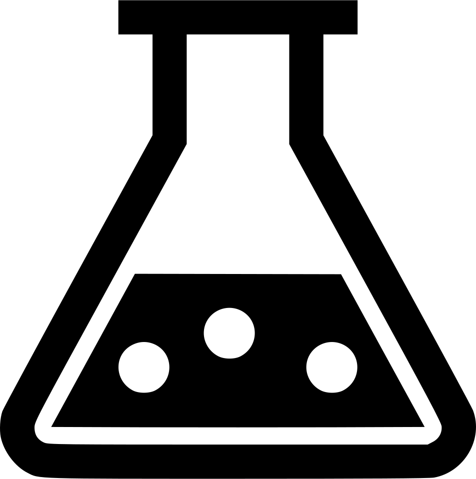 White Png Beaker Icon - Free Beaker Icon Clipart (980x986), Png Download