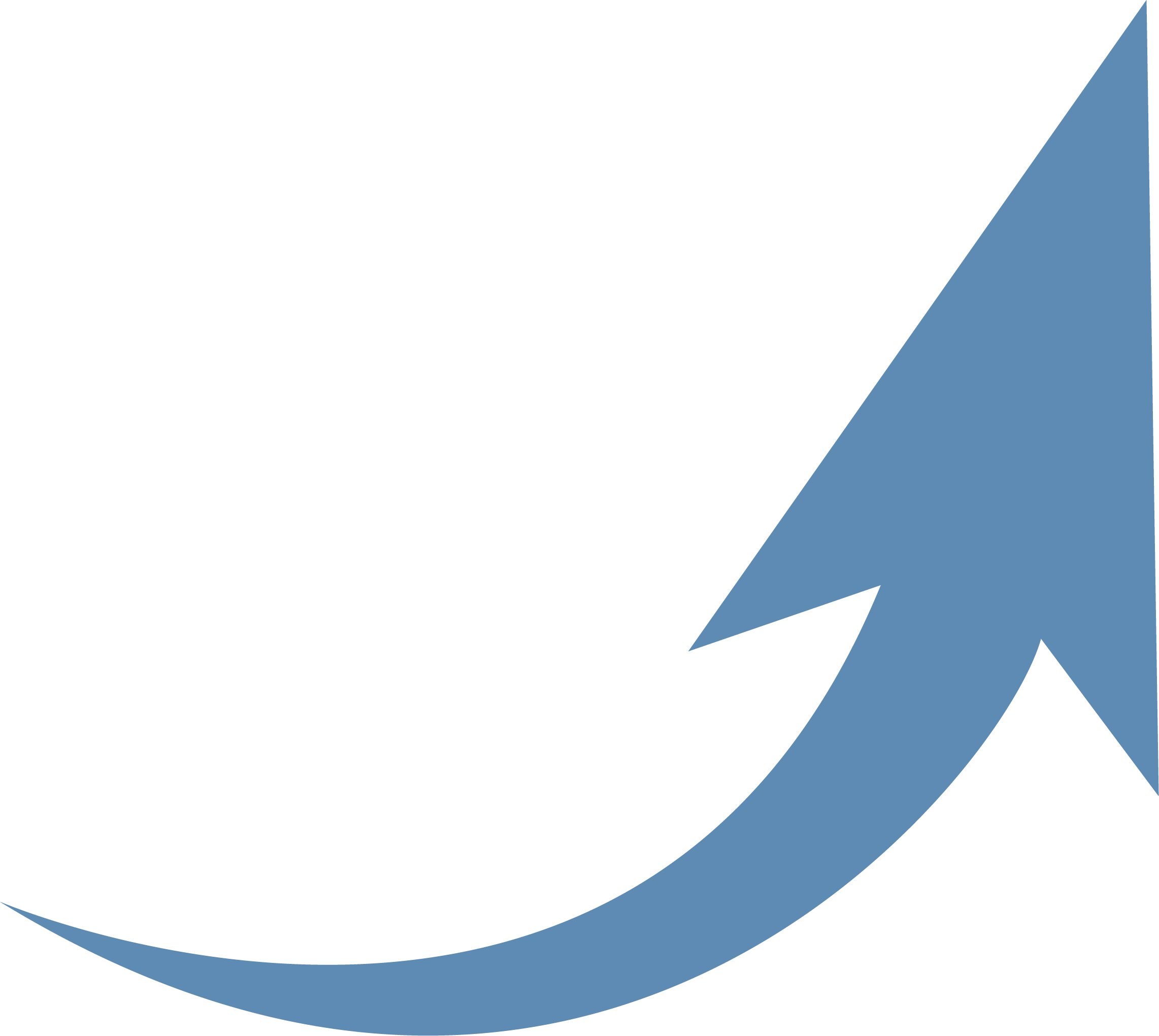 Arrow Euclidean Transprent Png - Flechas Curvas Azules Png Clipart (2283x2041), Png Download