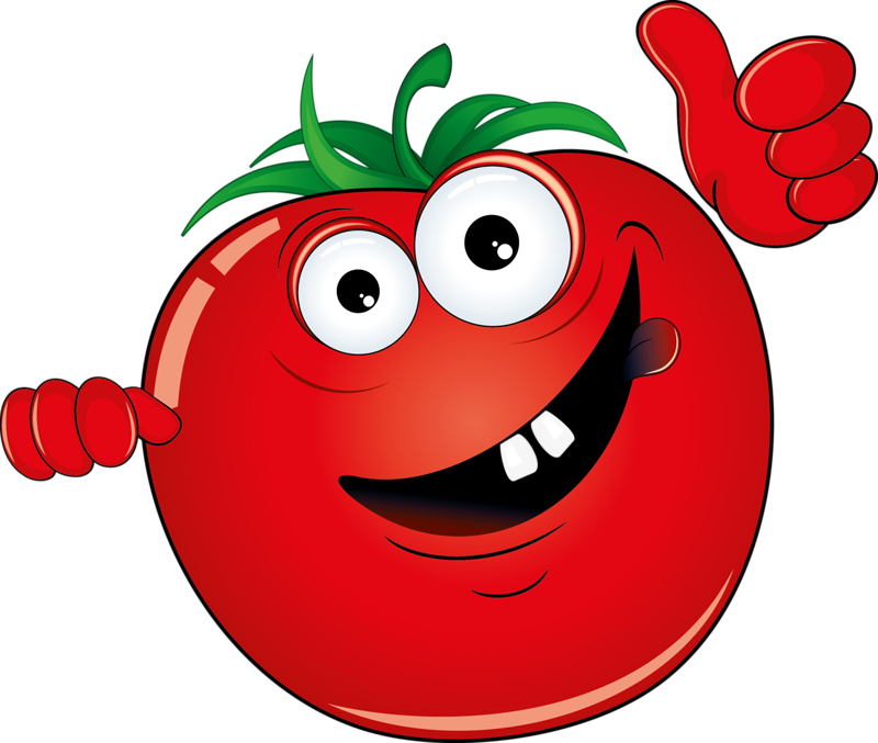 Vegetable Cartoon Illustration Red Banner Transparent - Cartoon Vegetables Clipart (800x677), Png Download