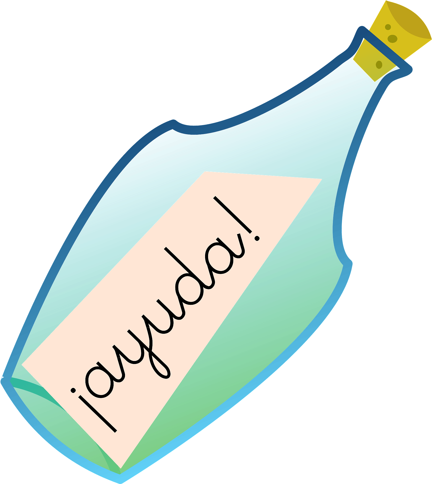 Clap Clip Artclap Clip Art - Botella Con Mensaje Png Transparent Png (804x900), Png Download