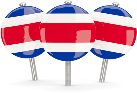 Illustration Of Flag Of Costa Rica - Flag Clipart (640x480), Png Download