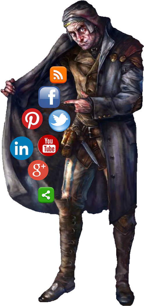 D&d Black Market Dealer Clipart (529x1081), Png Download