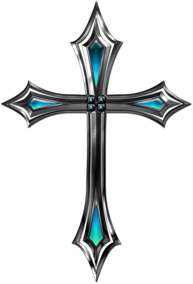 Silver Cross Transparent Background Clipart (480x704), Png Download