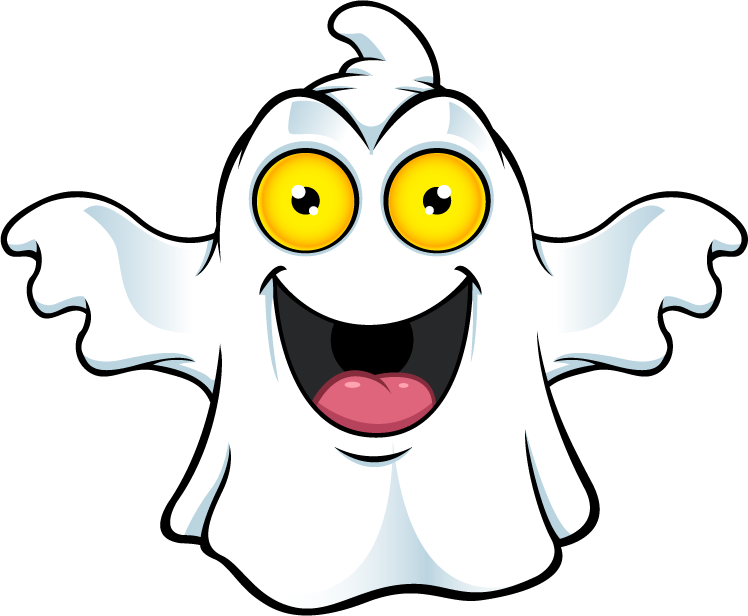 Share This - - Funny Cartoon Ghost Clipart (748x616), Png Download