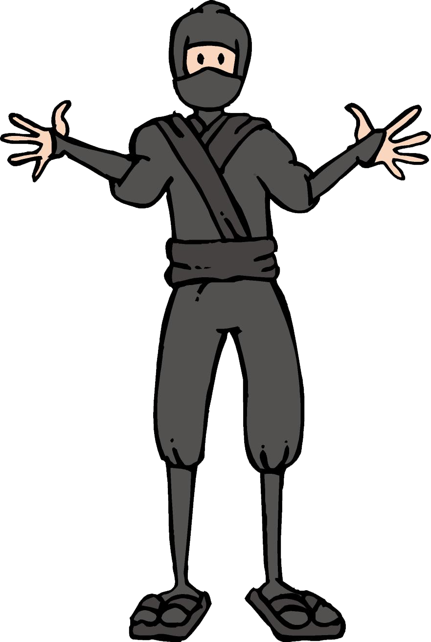 Ninja Body Clipart (881x1313), Png Download