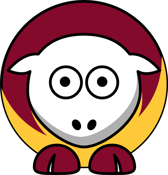 Sheep - Transparent Png Kansas City Chiefs Chiefs Logo Clipart (576x600), Png Download