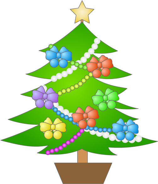 Christmas Tree Clipart (640x640), Png Download