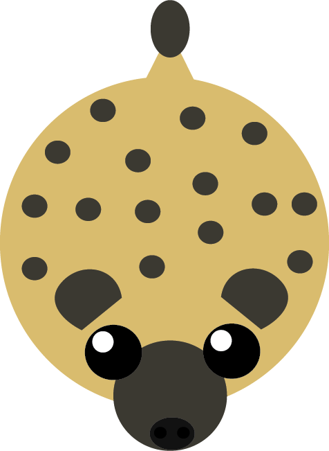 Hyena - Polka Dot Clipart (476x651), Png Download