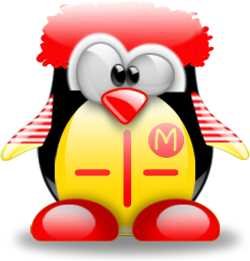 Tux Penguin Ronald Mcdonald Freetoedit - Tux Clipart (1024x1024), Png Download