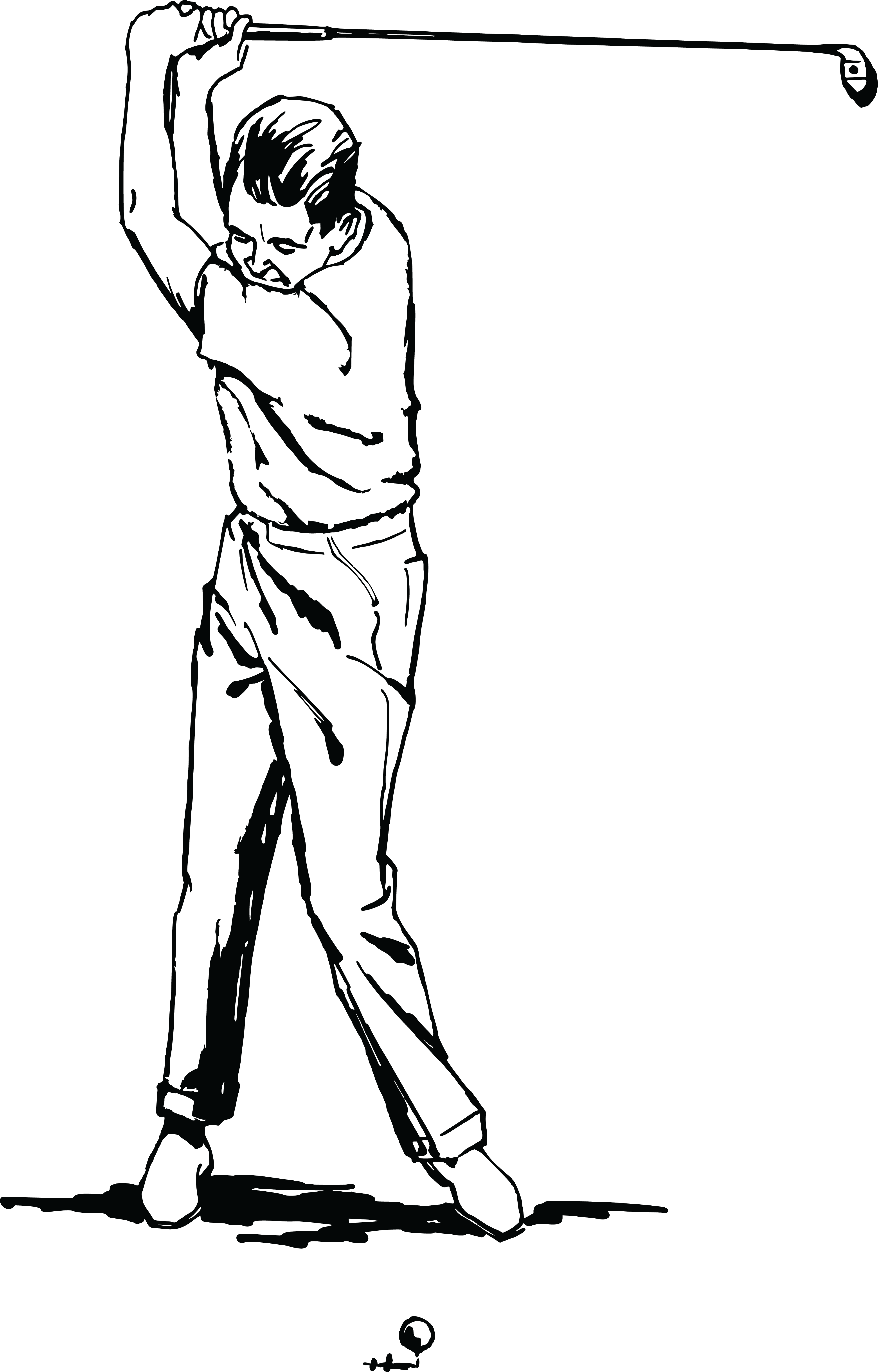Free Clipart Images - Golf Black And White - Png Download - Full Size