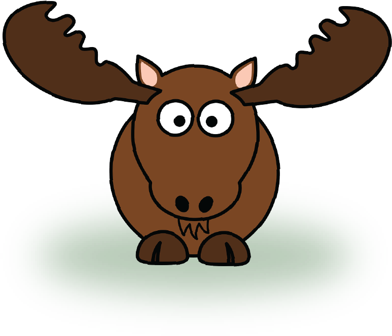 Join Caledon Public Library For Our Very First Road - Cartoon Moose Shower Curtain Clipart (900x724), Png Download