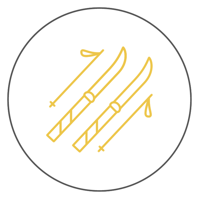 Icon Ski - Circle Clipart (650x650), Png Download