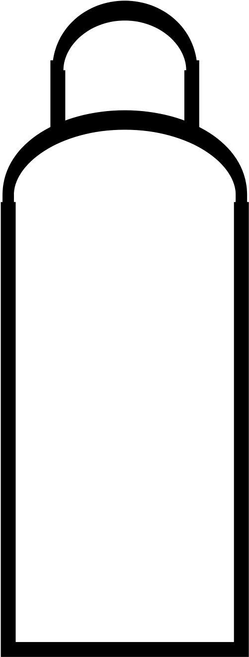 File - Gas Bottle - Svg - Scalable Vector Graphics Clipart (1024x1024), Png Download