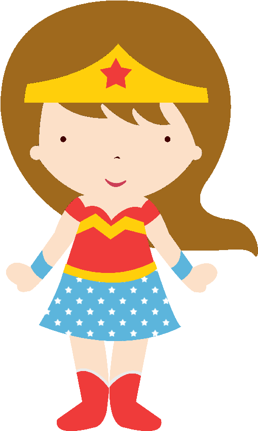 Fever Clipart Sick Girl - Wonder Woman Baby Clipart - Png Download (643x900), Png Download