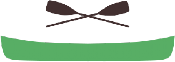 Canoe Silhouette Png Clipart (640x480), Png Download