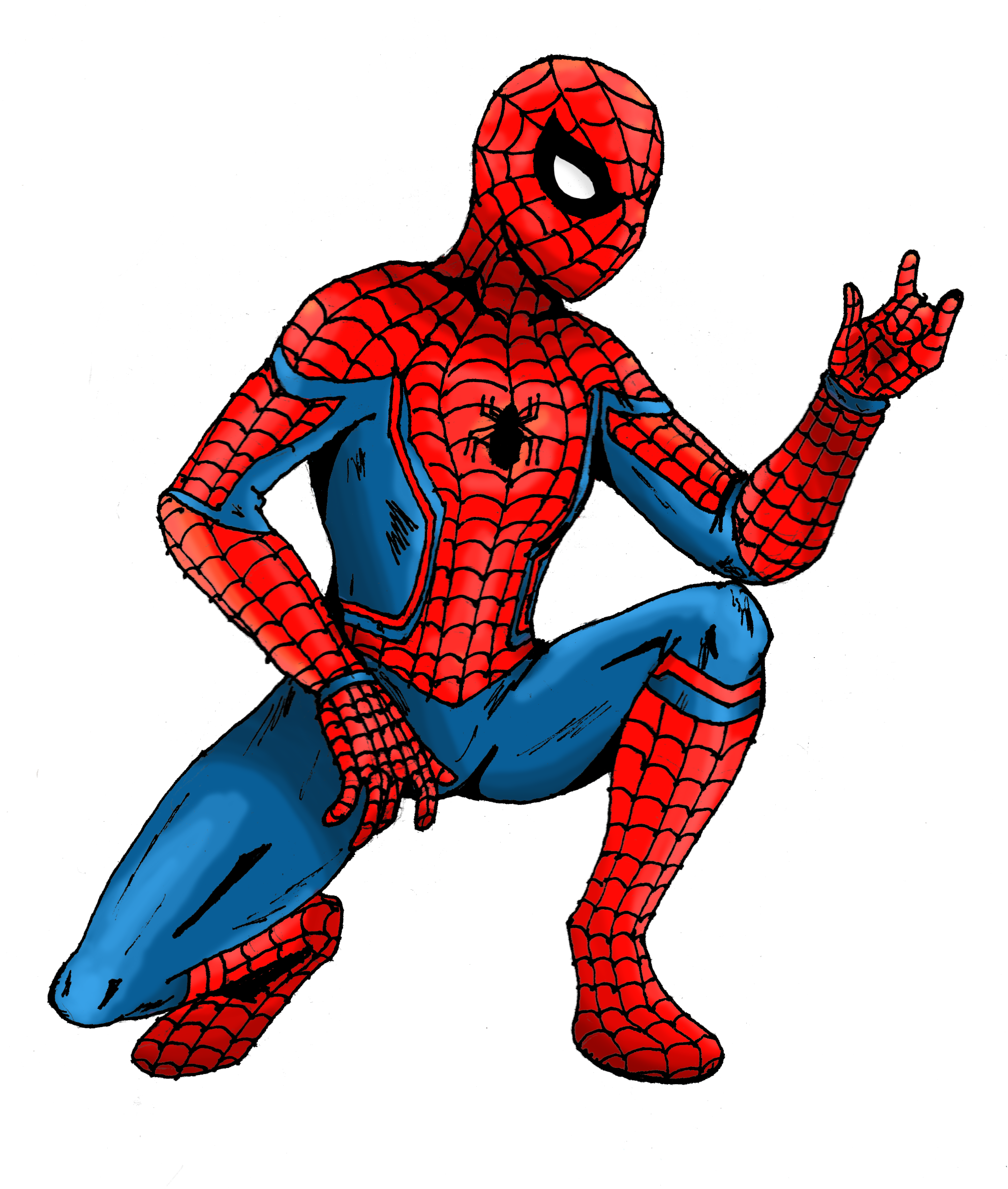 Download Old Classic Spiderman Costume Png Clipart - Spiderman Clipart ...