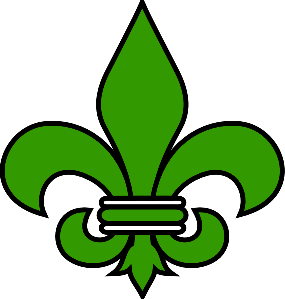 Mardi Gras Clip Art Images - Gray Fleur De Lis - Png Download (570x598), Png Download