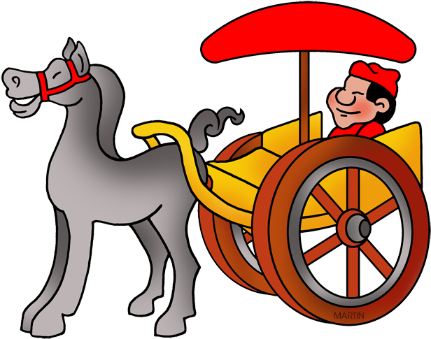 Chinese Carriage - Cartoon Clipart (648x503), Png Download