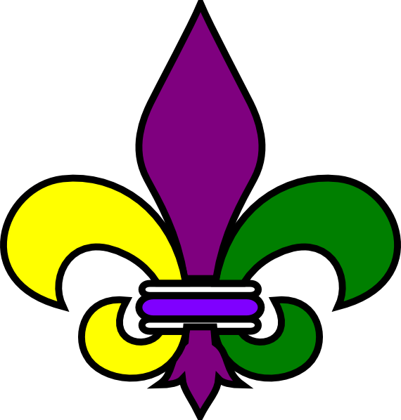 Download Mardi Gras Clipart - Fleur De Lis Clip Art - Png Download