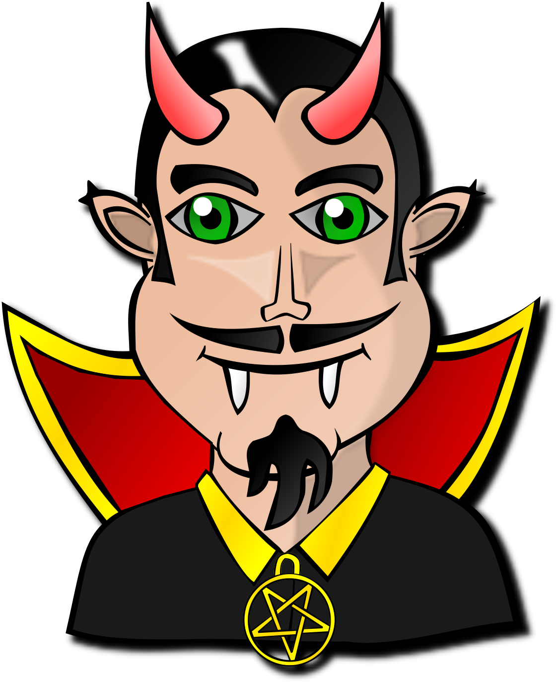 People Faces - Devil - Faces Of People Clipart (600x600), Png Download