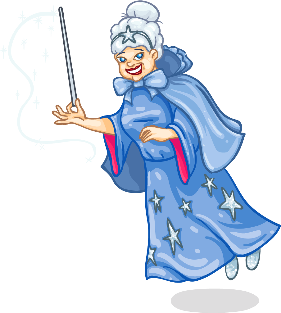 Fairy Clipart Fairy Godmother, Fairy Fairy Godmother - Fairy Godmother Clip Art Transparent - Png Download (1024x1024), Png Download