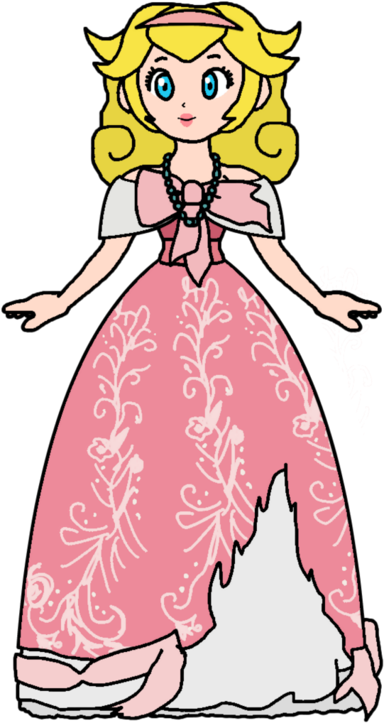 Cinderella Clipart Pink Dress, Picture - Deviantart Peach Katlime - Png Download (720x1109), Png Download