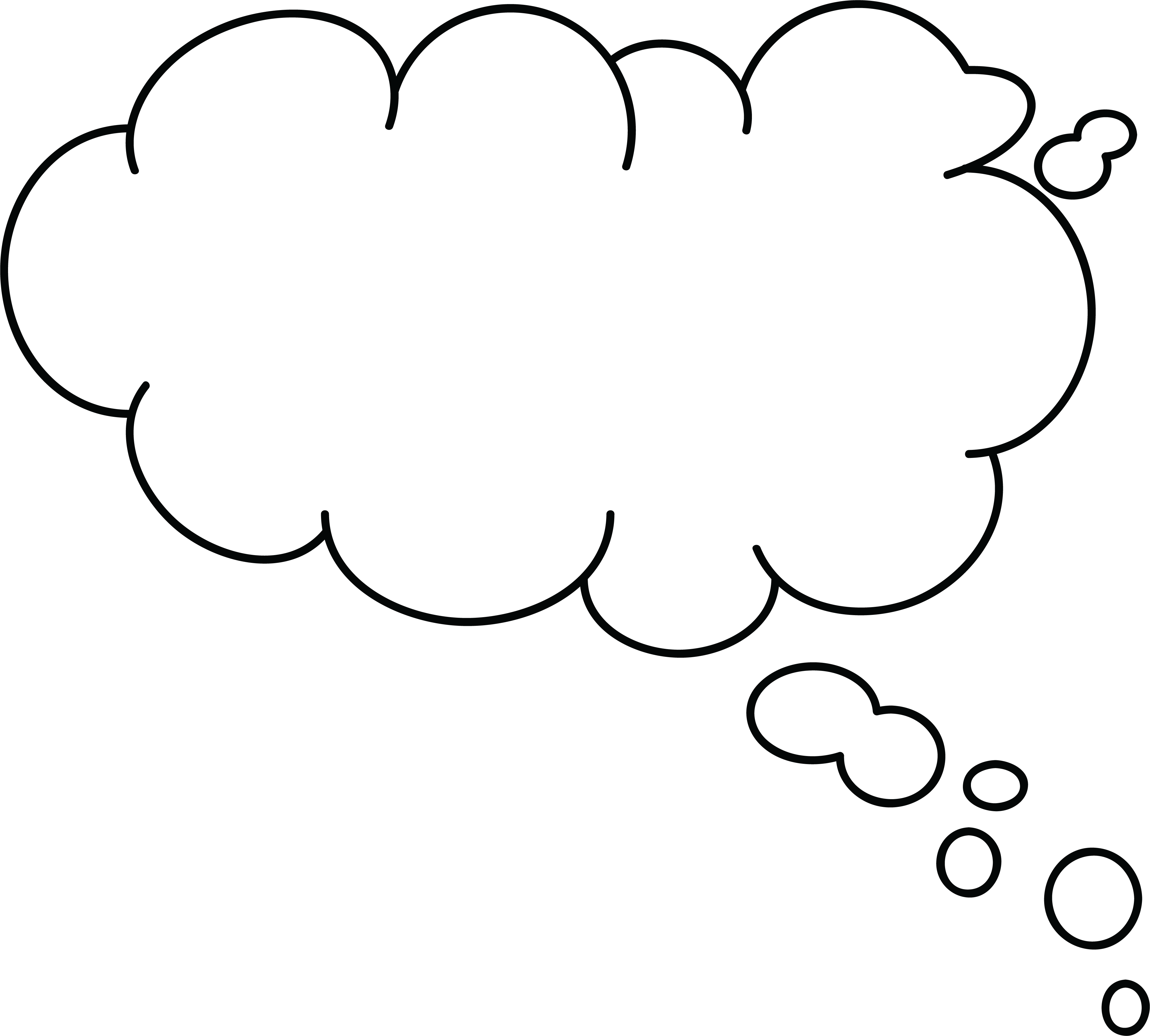 Vector Thought Bubble - Speech Bubble Clipart (4001x3604), Png Download