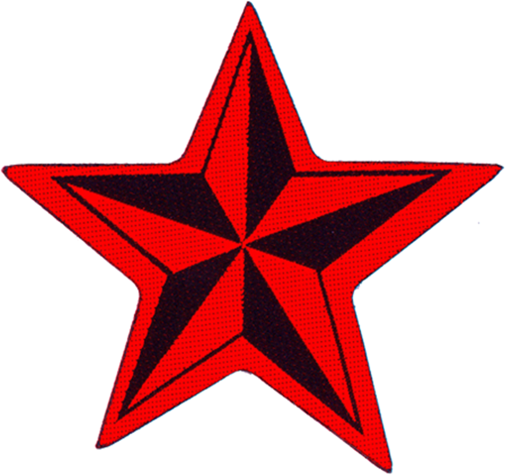 Red Nautical Star Png Clipart (1000x1000), Png Download