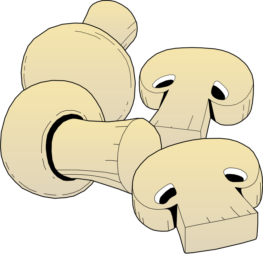 Vegetables 07 Clipart, Vector Clip Art Online, Royalty - Clipart Mushroom Food - Png Download (900x868), Png Download