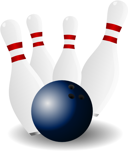 Free Bowling Clipart - Example Of Momentum For Kids - Png Download (555x666), Png Download
