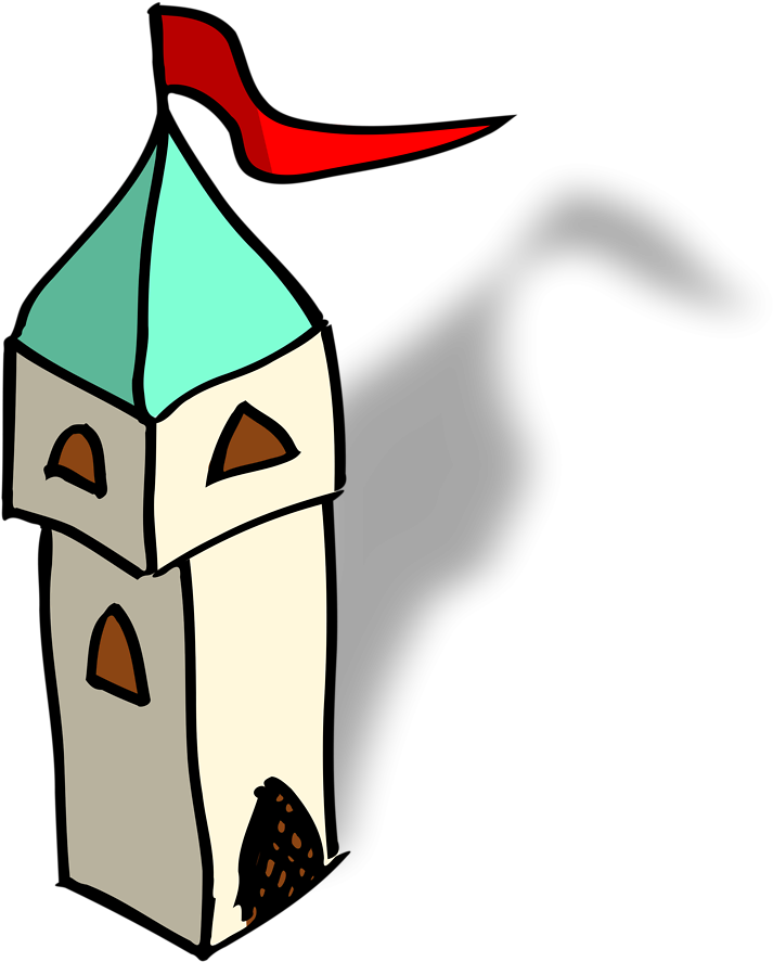Cartoon Castle - Tower Clip Art - Png Download (958x958), Png Download