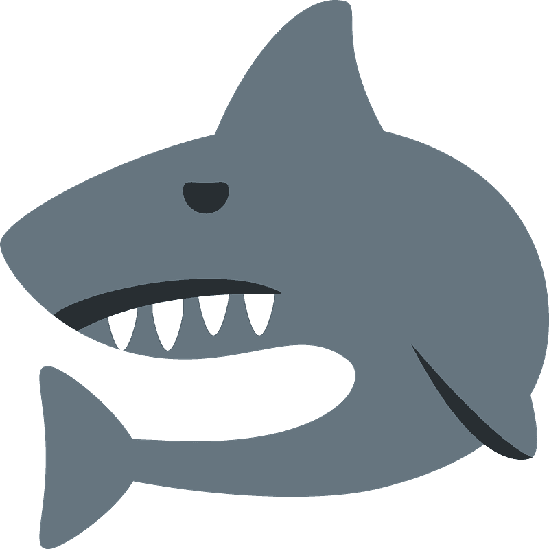Shark Emoji Clipart - Twitter Shark Emoji - Png Download (800x800), Png Download
