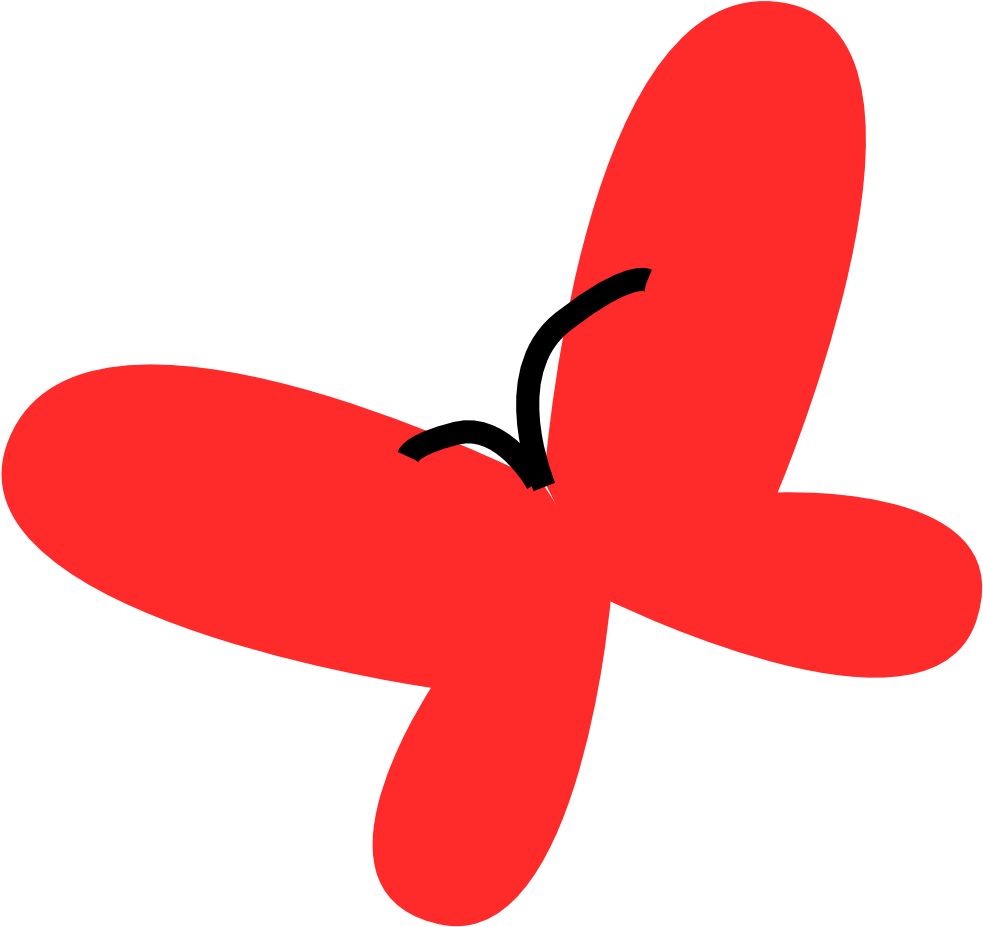 Black Red Butterfly Clip Art Png - Clip Art Transparent Png (999x990), Png Download