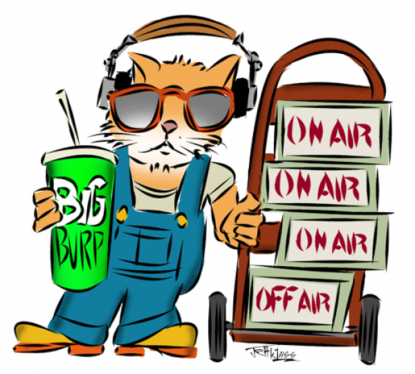 Ham Radio Cartoon Clipart (600x541), Png Download
