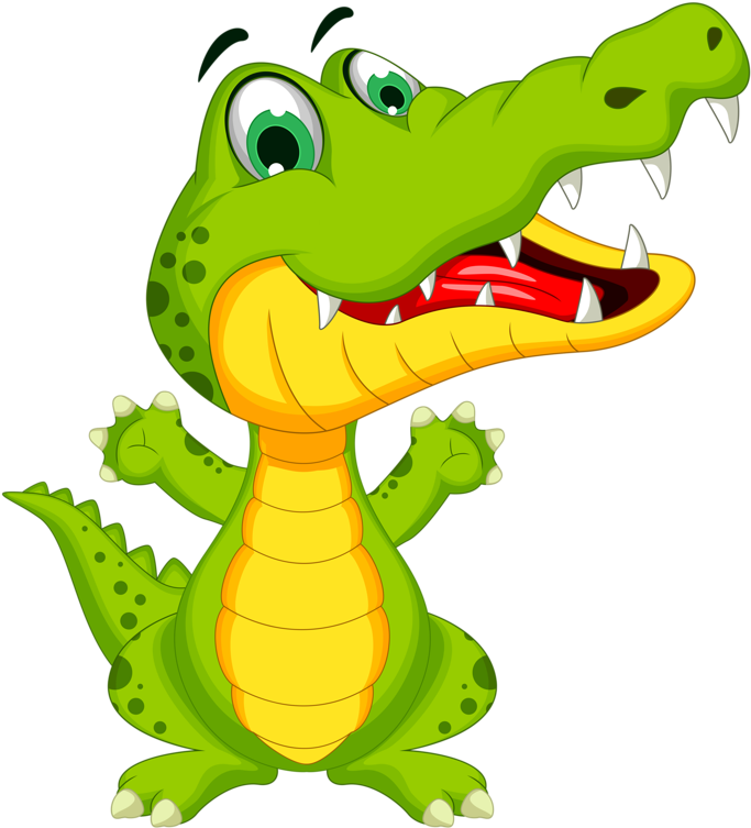 Funny Picture Of Crocodile Clipart (748x800), Png Download