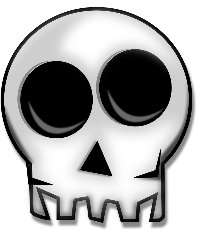 Skull Human Skeleton Bone Clip Art - Png Download (680x800), Png Download