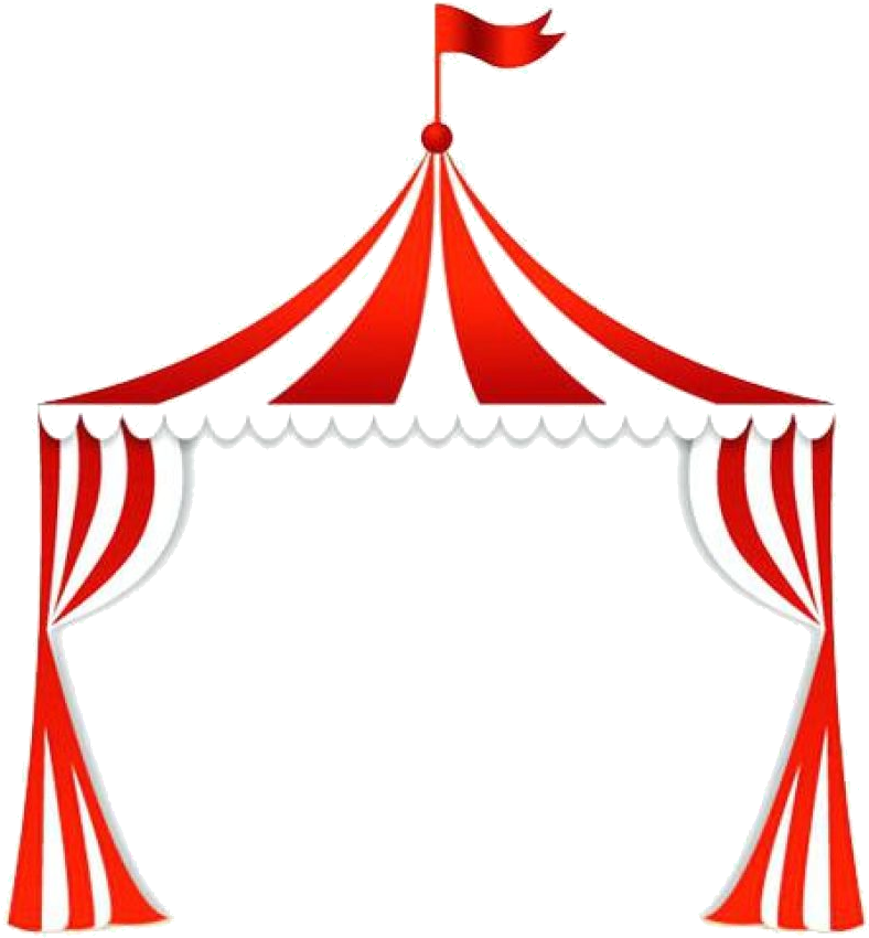 Free Carnival Clipart Images Jpg Black And White Library - Transparent Circus Tent Clipart - Png Download (1024x1024), Png Download