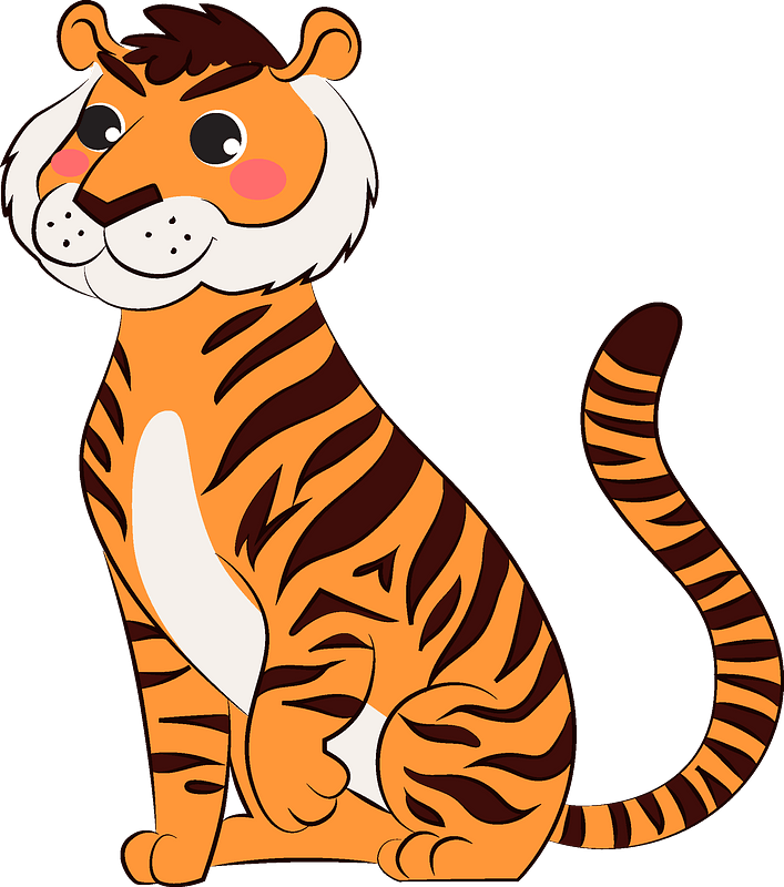 Tiger Clipart - Siberian Tiger - Png Download (707x800), Png Download