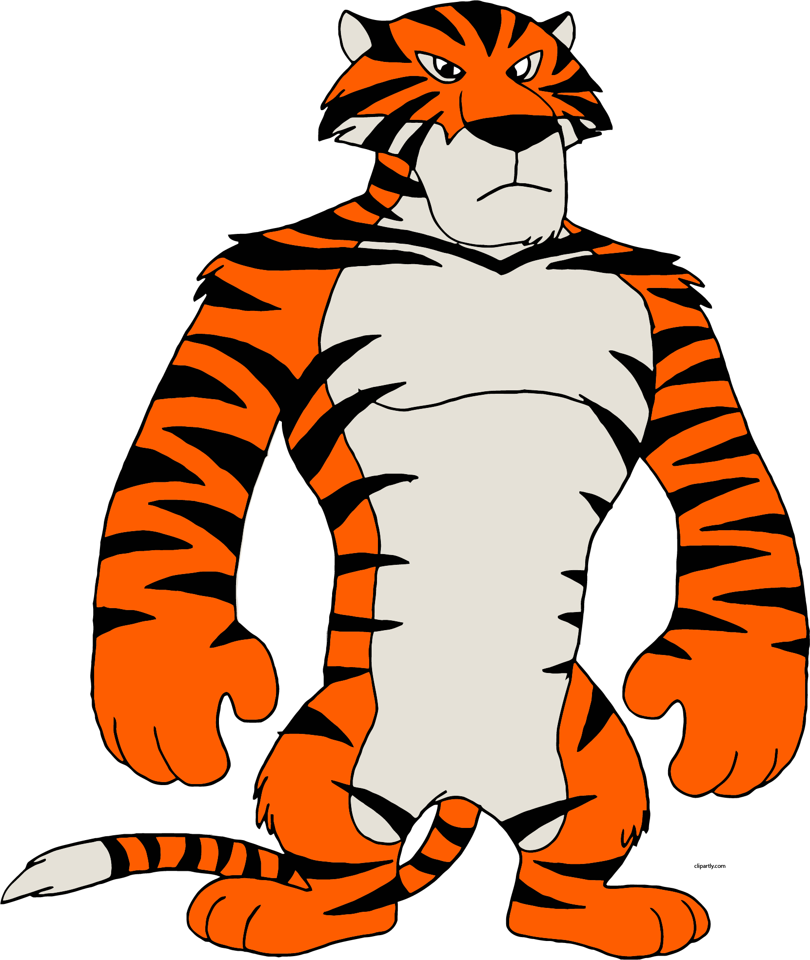 Madagascar 3 Tiger Vitaly Big Clipart (1661x1970), Png Download