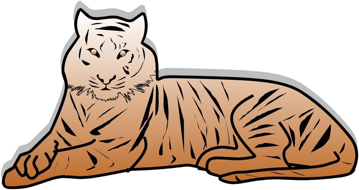 ภาพ ตัด ปะ เสือ Clipart (1280x1280), Png Download
