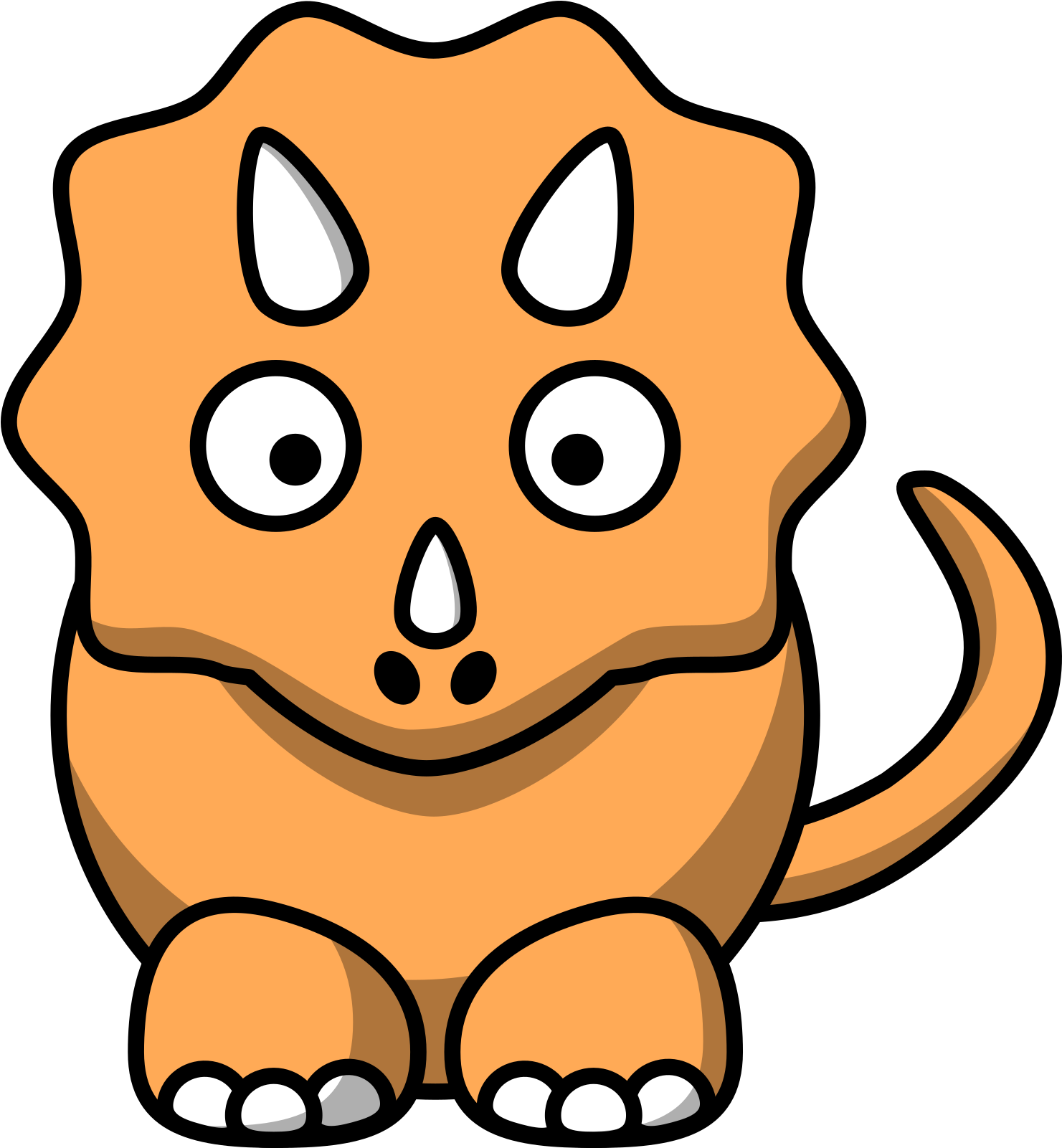 Orange Dinosaur Clipart Png Download Full Size Clipart (5303321