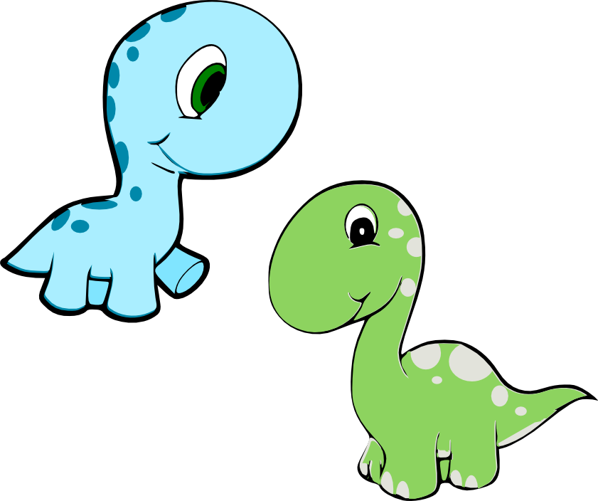 Free Dinosaur Baby, Download Free Clip Art, Free Clip - Cute Baby Cartoon Dinosaur - Png Download (841x704), Png Download