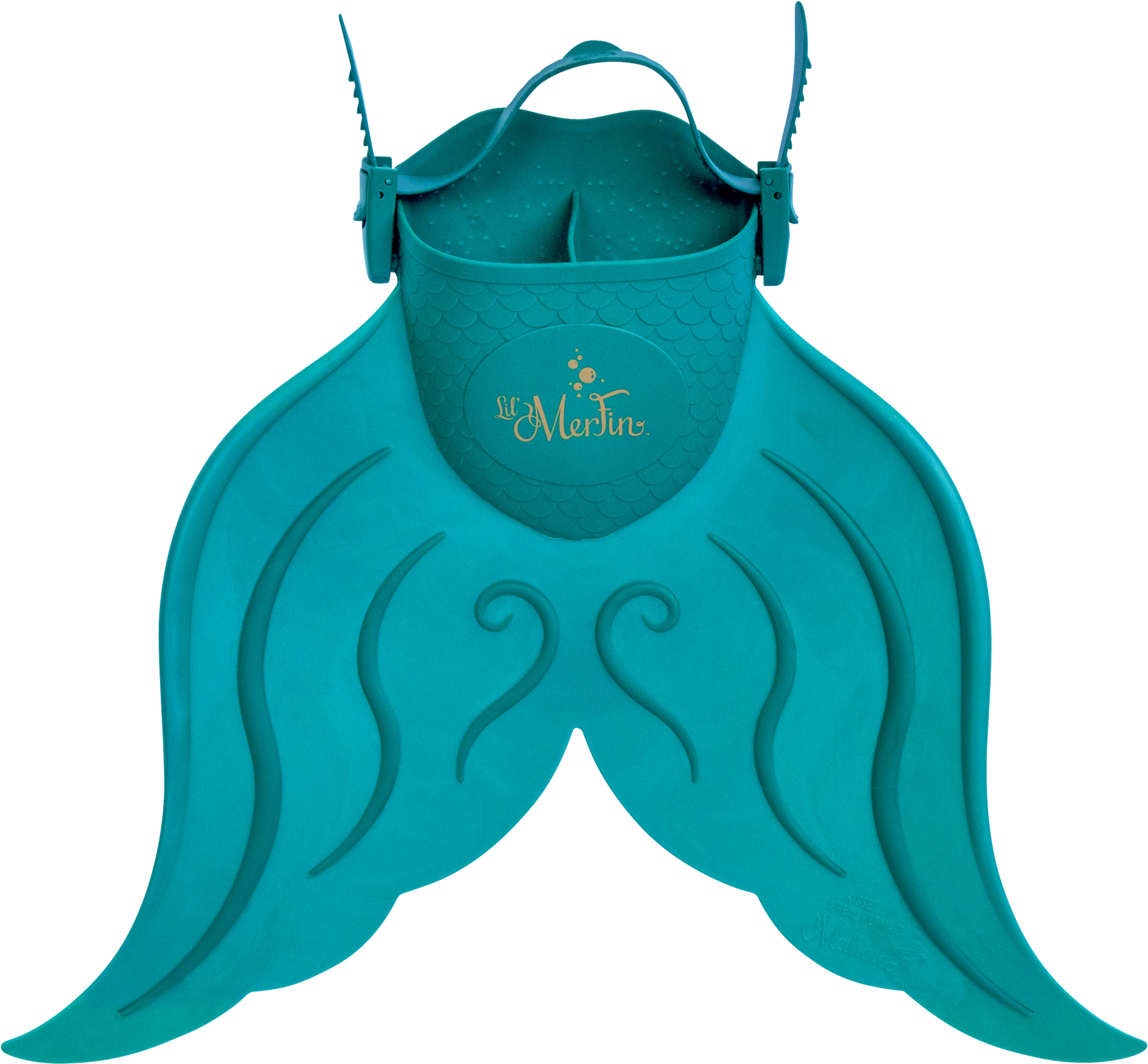 Transparent Mermaid Fin Clip Art - Lil' Merfin Aqua - Png Download (1837x1703), Png Download