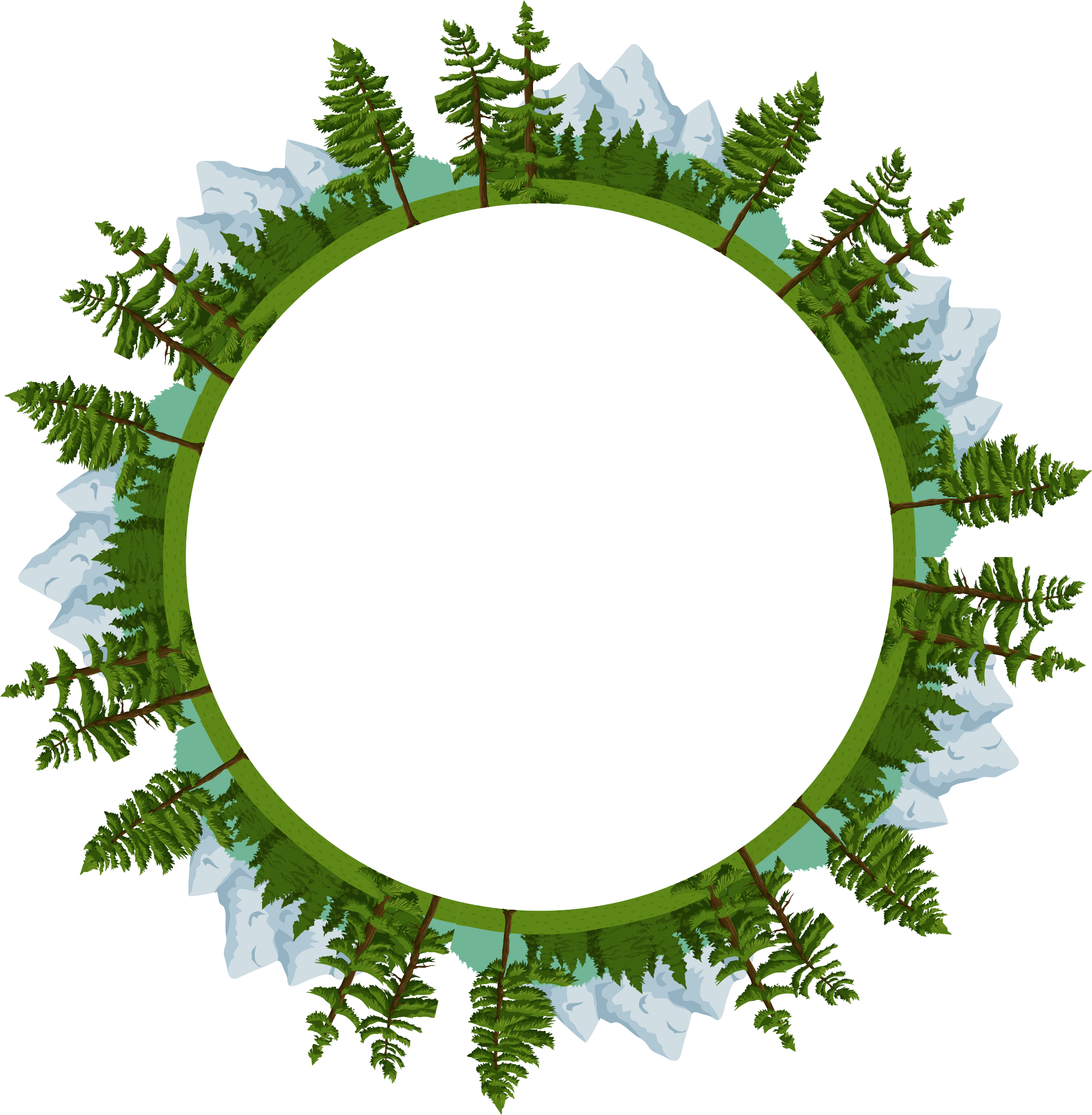 Nature Clipart Frame - Nature Border - Png Download (2276x2324), Png Download