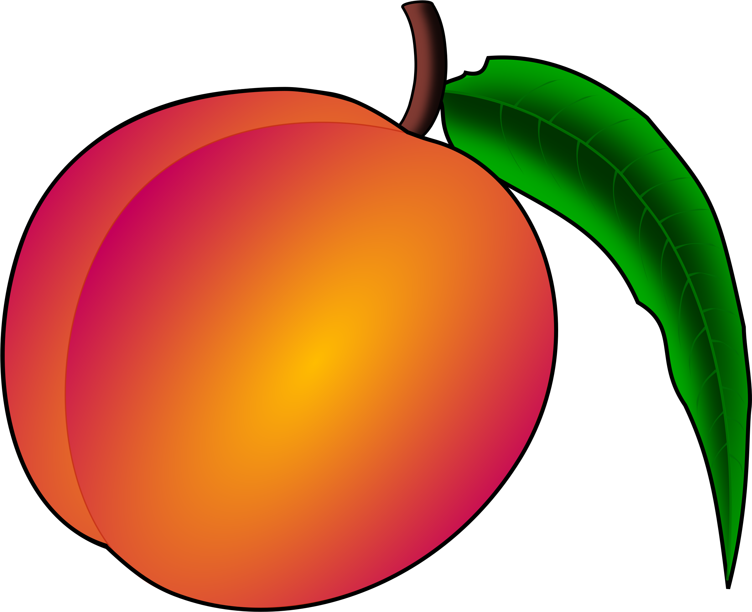 Peach Clipart - Png Download (1280x1040), Png Download