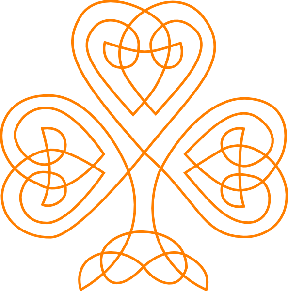 Celtic Transparent Shamrocks Clipart (594x601), Png Download